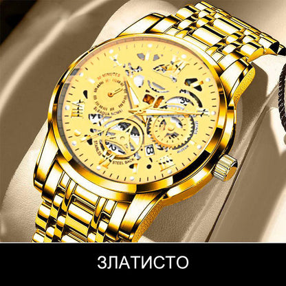 🔥Muški vodootporni automatski mehanički sat s ažurnim rimskim brojčanikom⌚