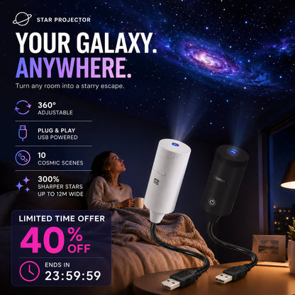 Plug-and-Play HD zvjezdani projektor