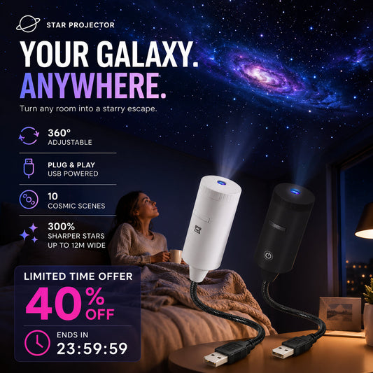Plug-and-Play HD zvjezdani projektor