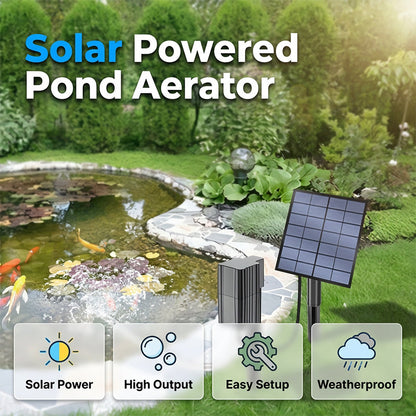 Solarni aerator za ribnjake s zračnom pumpom