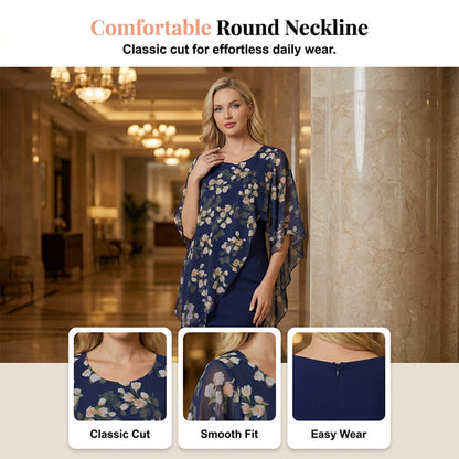 👗 SADA 50% POPUSTA!🌸 Elegantni cvjetni set od 2 dijela – bluza i haljina – šik boho ljetni outfit ✨