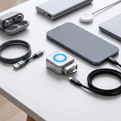 🛡️⚡Prijenosni adapter za brzo punjenje s automatskim isključivanjem