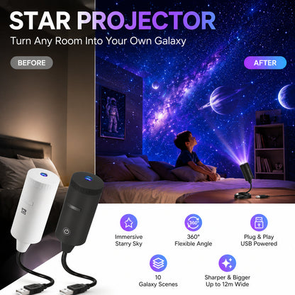 Plug-and-Play HD zvjezdani projektor
