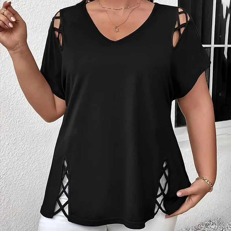 Ženska bluza s V-izrezom