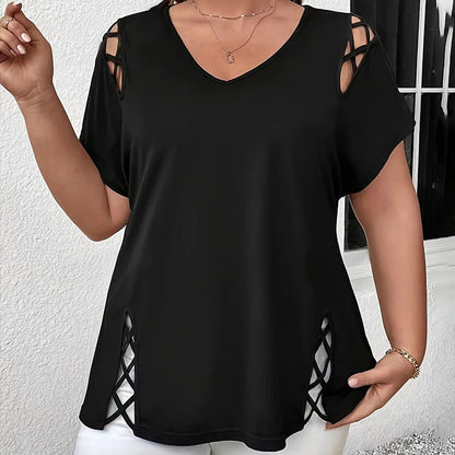 Ženska bluza s V-izrezom