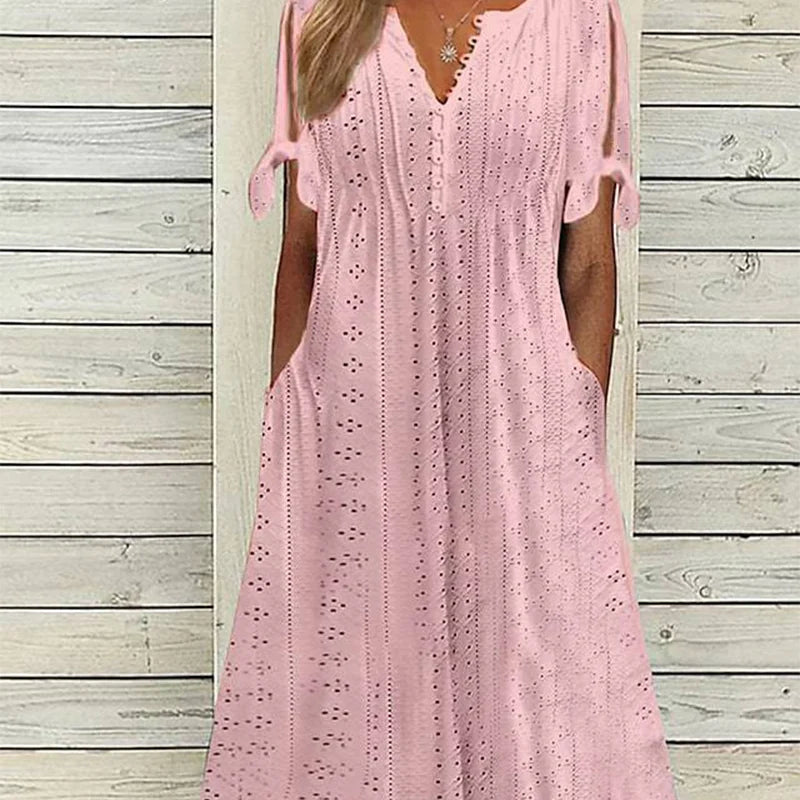 🥰Elegantna ženska haljina s V-izrezom