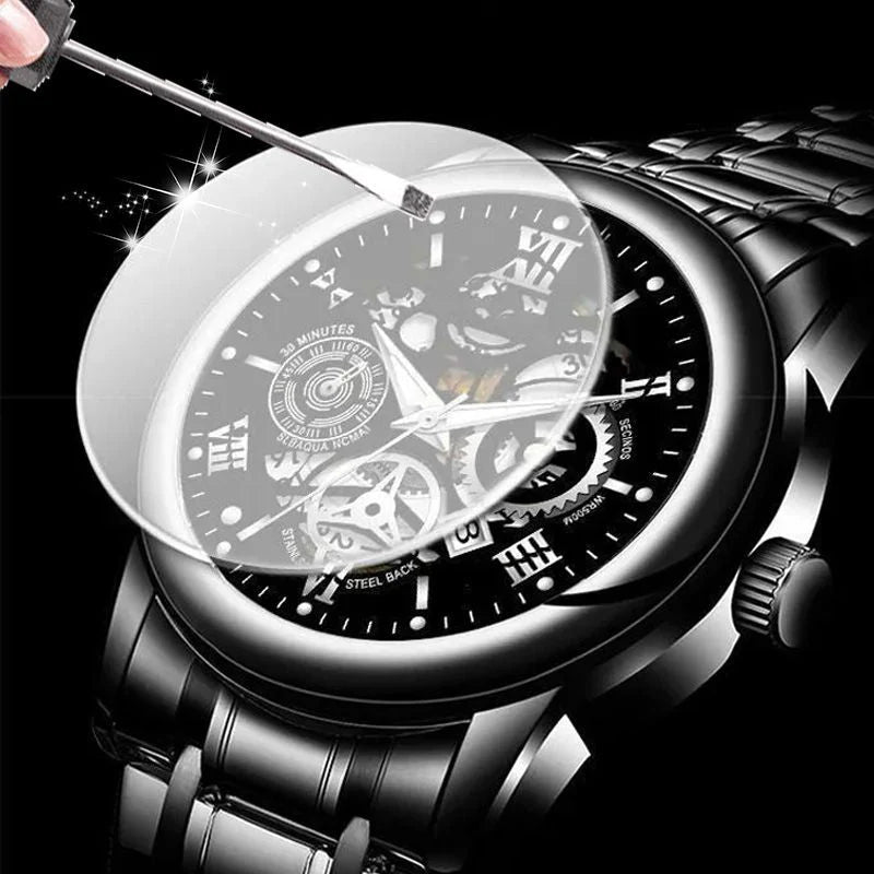 🔥Muški vodootporni automatski mehanički sat s ažurnim rimskim brojčanikom⌚