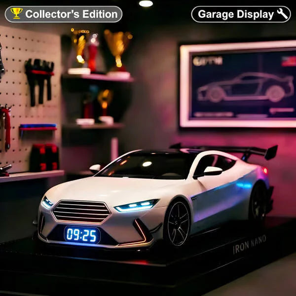 📢📢60% POPUSTA!!🎅【🎁Savršen poklon🎁】🎄Budilica za hiperautomobile – 🏎️GTR realističan motor i svjetlosni efekti
