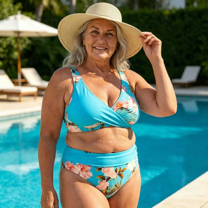 🌸 Floralni bikini visokog struka: naglasite svoju figuru – na zalihi! 👙