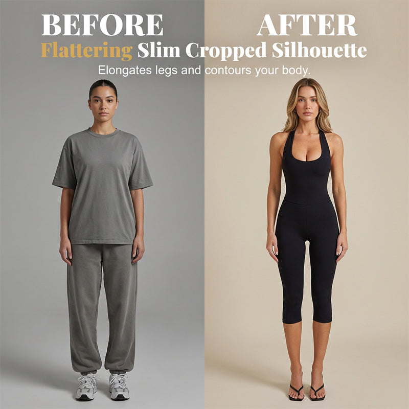 Bodycon kombinezon za fitness i jogu