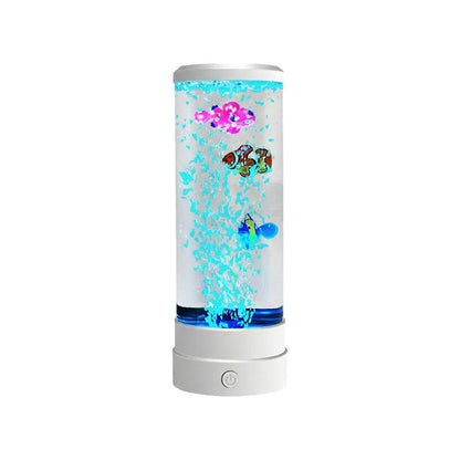 LED akvarijsko svjetlo s motivom ribica u mjehurićima