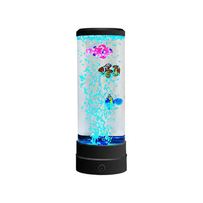 LED akvarijsko svjetlo s motivom ribica u mjehurićima