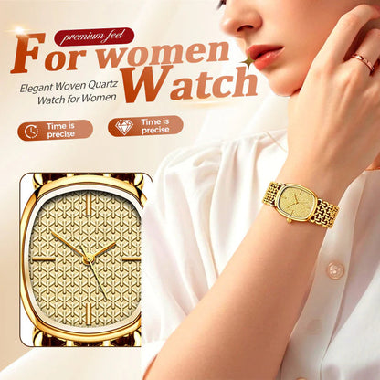 ✨⌚Elegantni pleteni kvarcni sat za žene