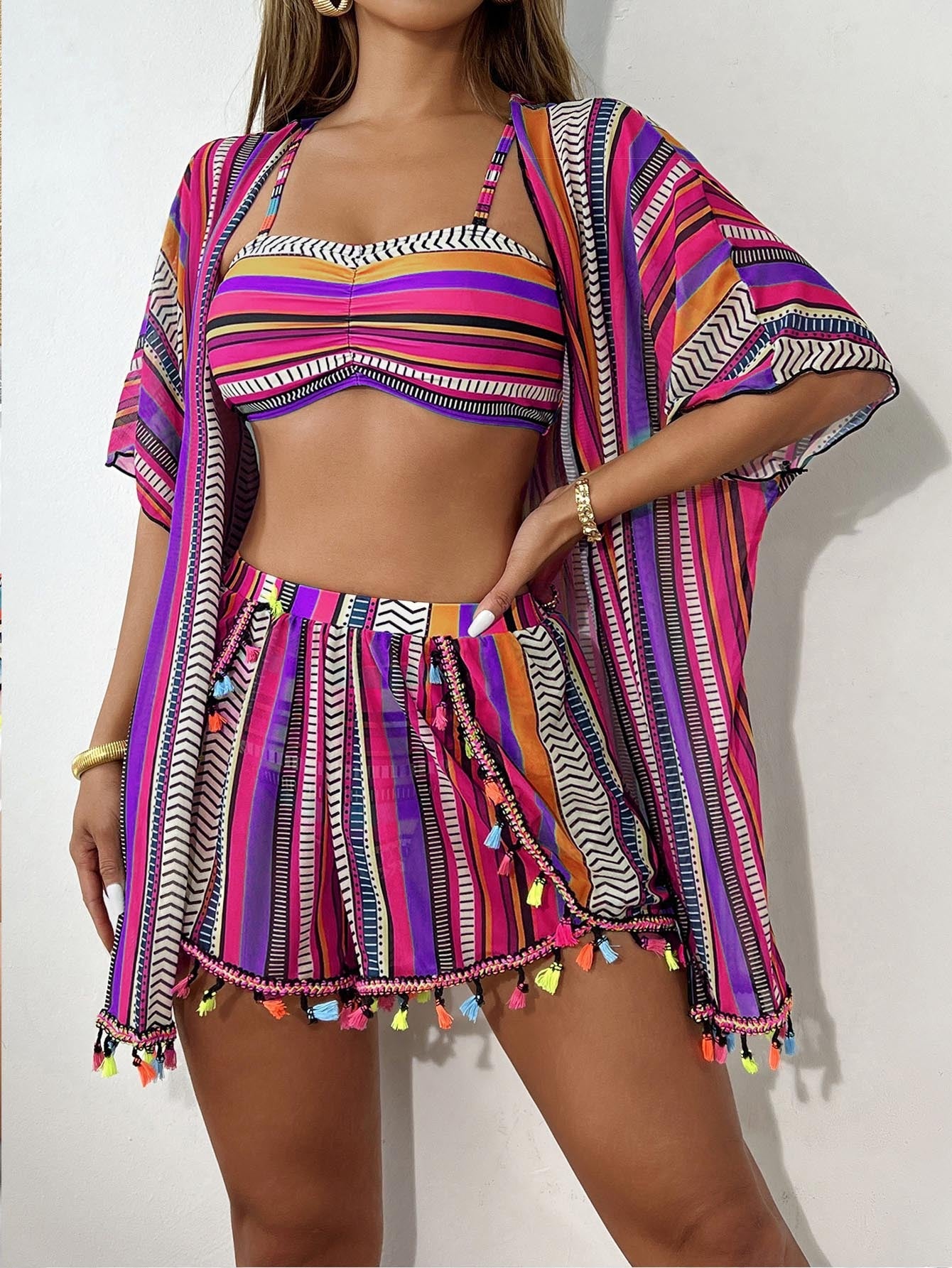 Bikini set od 4 dijela s naramenicama