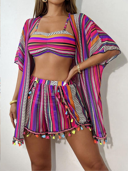 Bikini set od 4 dijela s naramenicama