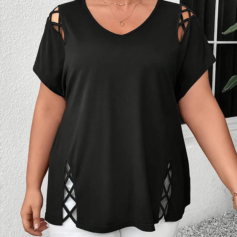 Ženska bluza s V-izrezom