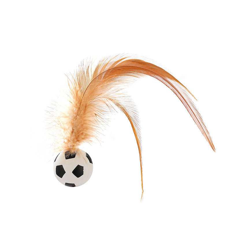Interaktivna mačja odskakujuća loptica s perom
