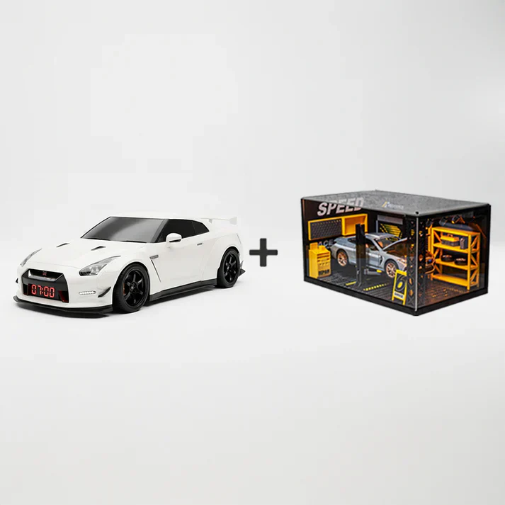 📢📢60% POPUSTA!!🎅【🎁Savršen poklon🎁】🎄Budilica za hiperautomobile – 🏎️GTR realističan motor i svjetlosni efekti