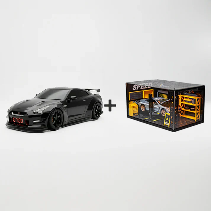 📢📢60% POPUSTA!!🎅【🎁Savršen poklon🎁】🎄Budilica za hiperautomobile – 🏎️GTR realističan motor i svjetlosni efekti