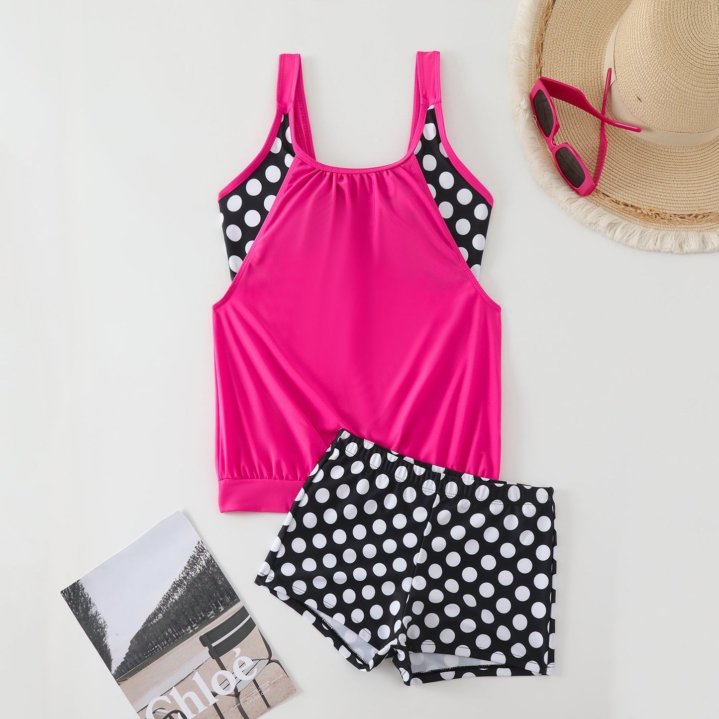 🏖️[S–3XL]👙 Ženski dvodijelni kupaći kostim s točkicama