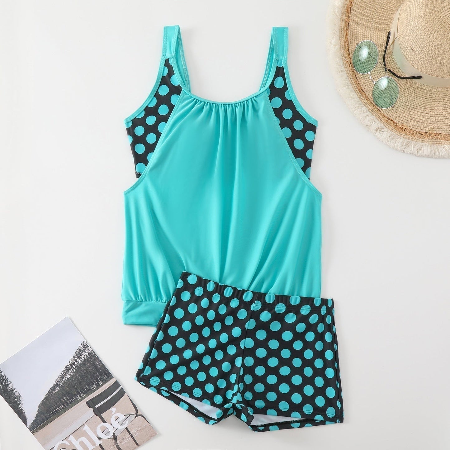 🏖️[S–3XL]👙 Ženski dvodijelni kupaći kostim s točkicama