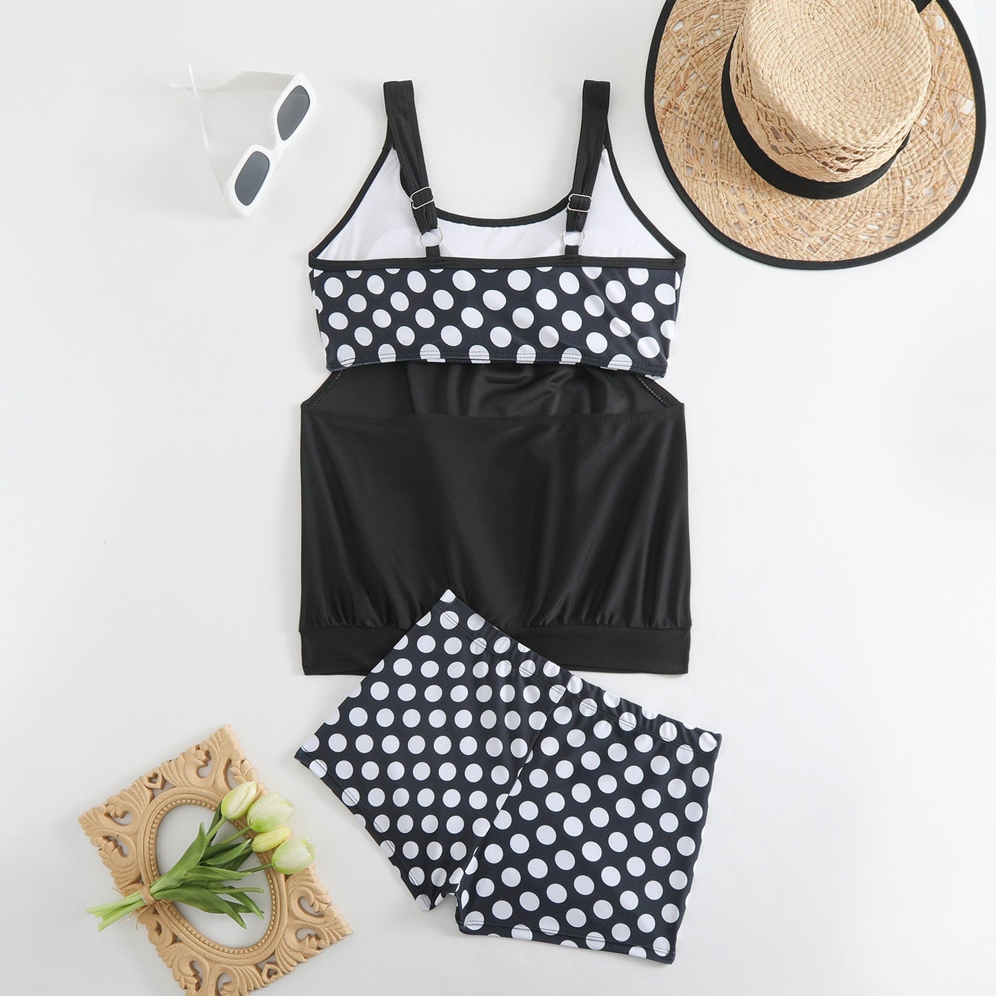 🏖️[S–3XL]👙 Ženski dvodijelni kupaći kostim s točkicama