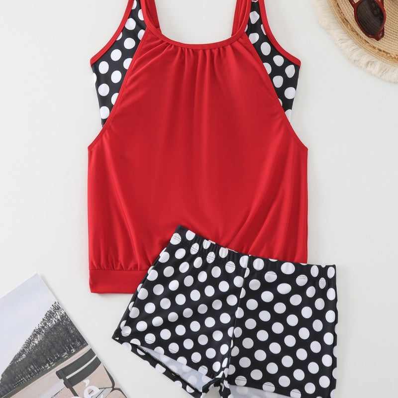 🏖️[S–3XL]👙 Ženski dvodijelni kupaći kostim s točkicama