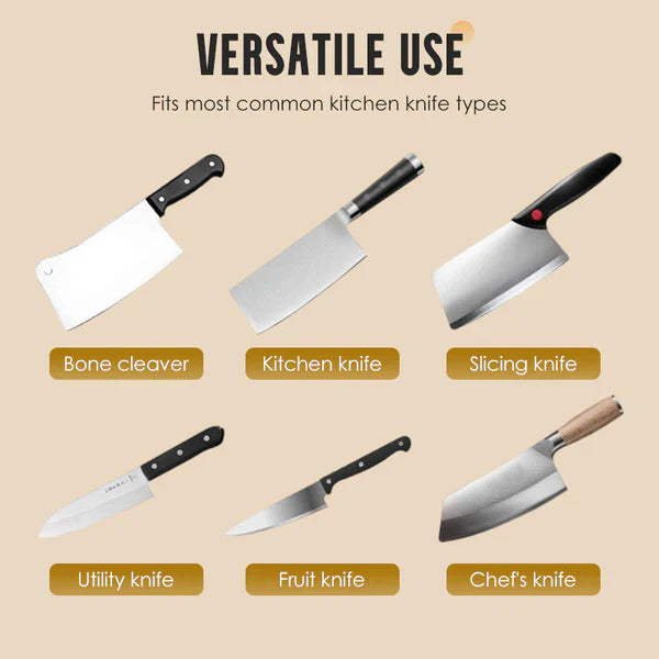 🔪✨ Automatski oštrač za kuhinjske noževe | Savršeno oštre oštrice jednim povlačenjem