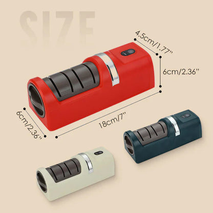 🔪✨ Automatski oštrač za kuhinjske noževe | Savršeno oštre oštrice jednim povlačenjem