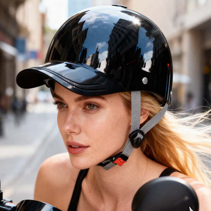 🏍️ Unisex kapa u stilu motociklističke kacige - elegantna, certificirana i prozračna 🧢✨🛡️