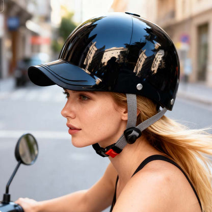 🏍️ Unisex kapa u stilu motociklističke kacige - elegantna, certificirana i prozračna 🧢✨🛡️
