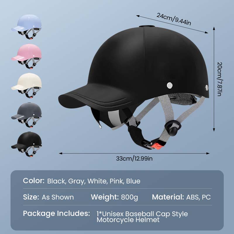 🏍️ Unisex kapa u stilu motociklističke kacige - elegantna, certificirana i prozračna 🧢✨🛡️